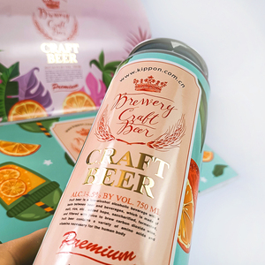 Tùy chỉnh cao cấp bia bao bì nhãn 3D véc ni lớn lên lá Logo 750ml chai nhãn dán in ấn Craft bia có thể không thấm nước nhãn - Product Image 2