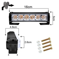 Lumière stroboscopique d'avertissement d'urgence pour véhicule, montage en surface, patrouille, voiture, camion, avant, lampe de calandre