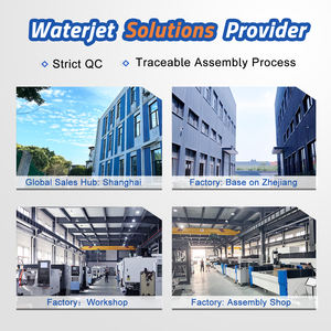 آلة تقطيع جسرية مع 60K طائرة مائية فائقة وقادوس أوتوماتيكي لقطع الزجاج المعدني - Product Image 3