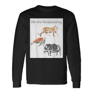 T-shirt a maniche lunghe 'We Are Disappearing' Salvate le specie minacciate - T-shirt promozionale - Product Image 1
