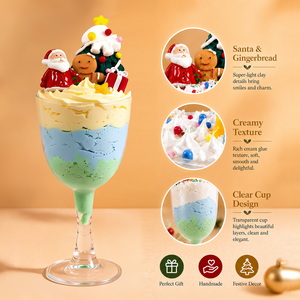 Kit de Bricolage en Argile à Séchage à l'Air pour Desserts Thème Noël (Père Noël, Bonhomme en <span class=keywords><strong>Pain</strong></span> <span class=keywords><strong>d</strong></span>'<span class=keywords><strong>Épices</strong></span>) avec Accessoires de Colle Crème pour Enfants OEM ODM - Product Image 5