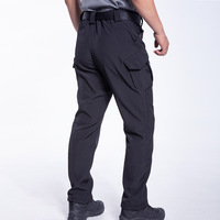 Pantalon tactique en velours côtelé version européenne IX9, automne-hiver, sports de plein air, multi-poches, salopette avec doublure en polaire pour hommes