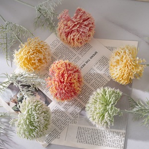Flor de Diente de León Artificial CallaFloral, Rama Individual de Plástico, Blanca, Amarilla, Rosa Oscuro, Decoración de Interiores, Manualidades para Bodas, 25g - Product Image 1