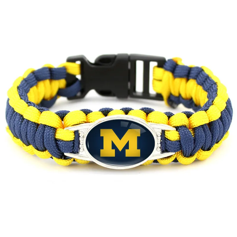 Fashion Creative Hand-woven Bracelet Nfl Sports Military Grade Paracord American Football Team Survival Bracelets