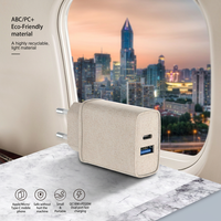 Chargeur mural double USB 20W PD+QC3.0, station de charge rapide 5V 3A, adaptateur secteur portable pour tablette, smartphone, universel