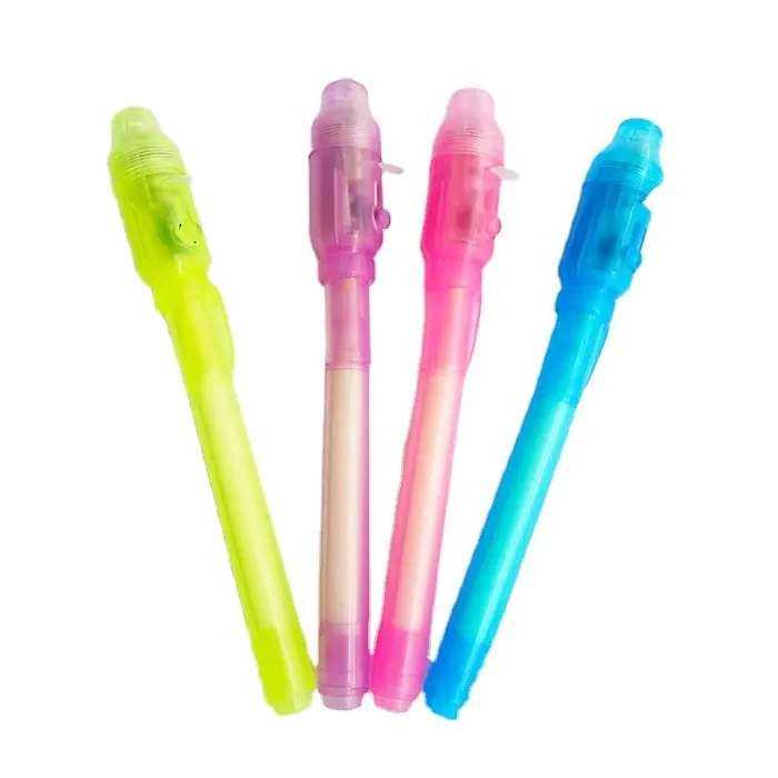 Uv Onzichtbare Fluorescerende Pen Led Elektronische Paars Licht Creative Uv Magic Inkt Pen