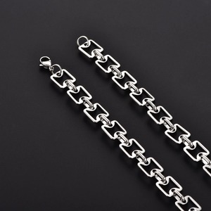 Collar de Acero Inoxidable con Cadena Cubana Estilo Punk Desgastado, Gargantilla Rock, Accesorio de Joyería Masculina para Fiesta - Product Image 5