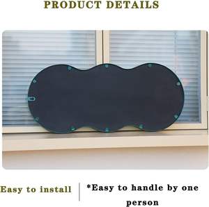 Miroir mural contemporain avec cadre élégant en verre transparent pour la décoration intérieure de la maison, du bureau, de la chambre à coucher et de l'hôtel - Product Image 4