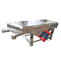 Tamis vibrant linéaire motorisé carré, machine de tamisage vibratoire pour le traitement des aliments et des noix de karité