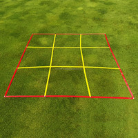 SwingPerfect Golf Putting Chipping 9 Zona Tic Tac Toe Target Grid 1.5m PVC Alat Bantu Latihan Kontrol Jarak Set Latihan