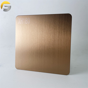 Ästhetische Kunstdekor-Wandpaneele 201/304/316 Inox-Platte Edelstahlblech Hairline-Farbplatte Verkauf Biegen Schneiden - Product Image 2