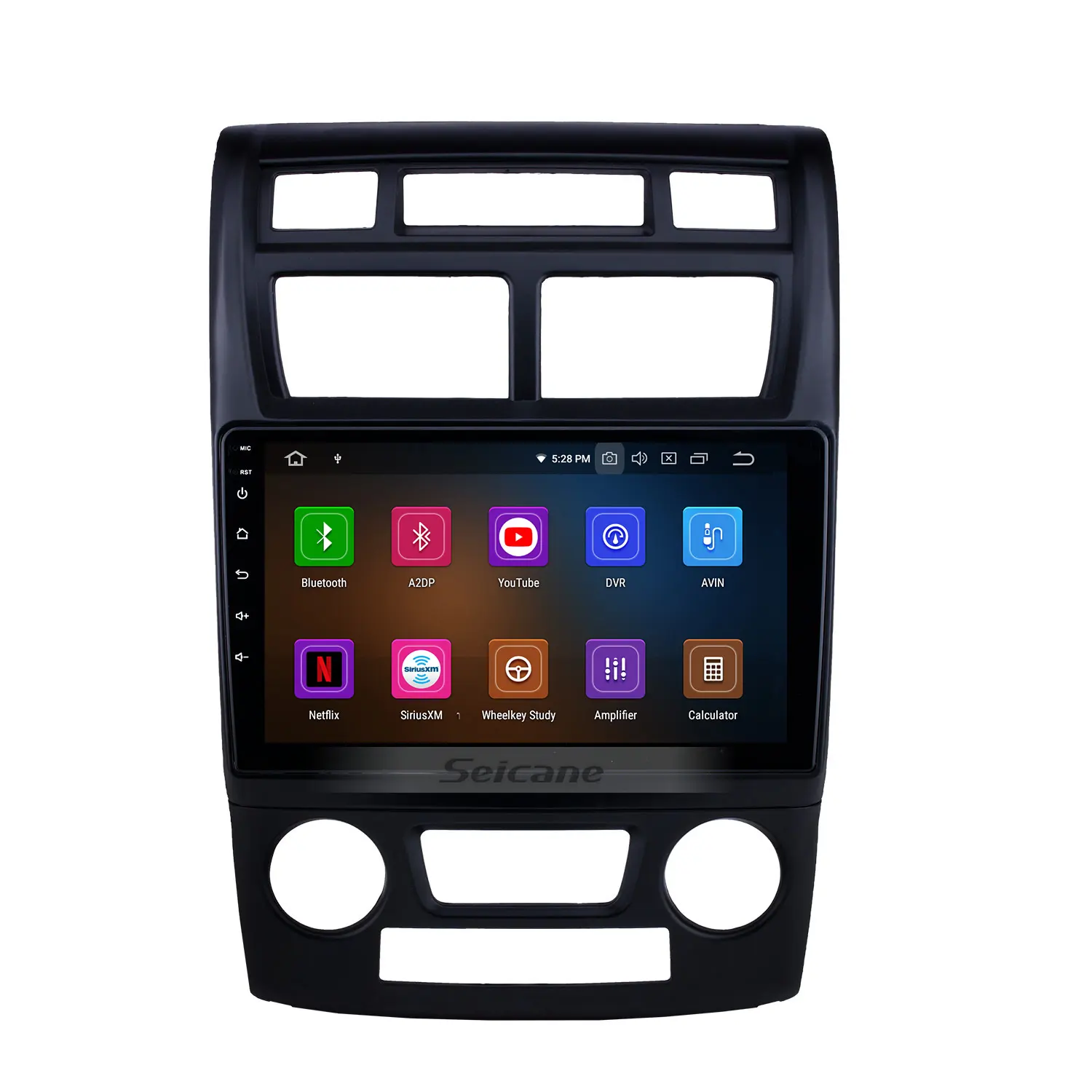 9 Inch Android 9.0 Car GPS Auto Stereo für KIA Sportage Manual A/C 2007-2017 mit WIFI Music USB AUX