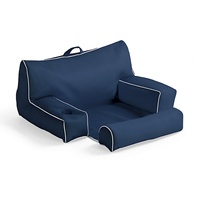 Silla Flotante Inflable de Malla para Adultos con Toldo, Material de PVC, Capacidad de 100-500 kg