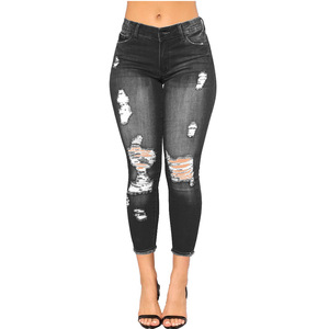 Good Stretchy Denim Skinny <span class=keywords><strong>Mujer</strong></span> <span class=keywords><strong>Jeans</strong></span> Roto Azul oscuro <span class=keywords><strong>Mujer</strong></span> <span class=keywords><strong>Jeans</strong></span> Ropa De <span class=keywords><strong>Mujer</strong></span> Denim <span class=keywords><strong>Jeans</strong></span> para <span class=keywords><strong>Mujer</strong></span> - Product Image 5
