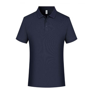 Camiseta Polo de Algodón de Color Sólido, Transpirable, para Uso Diario, Manga Corta, Ropa de Trabajo para Hombre, con Logotipo Personalizable Impreso, para Actividades de Verano - Product Image 2