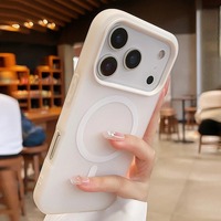 Casing Ponsel Magnetik 2 in 1 Candy Color Jelly Magnetic Matte untuk iPhone 18 Pro Max 17 Air 16 15 14 13 11 Soft Cover