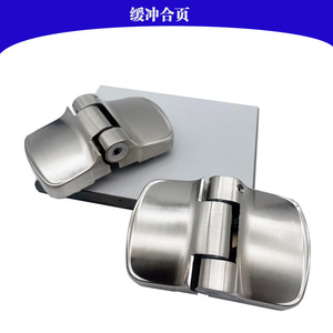 บานพับประตูอัตโนมัติ 60x90 มม. ลดแรงกดแบบเงียบสำหรับฉากกั้นห้องน้ำ - Product Image 5