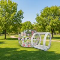 Tente Dôme Transparente Commerciale Gonflable pour Fêtes en Plein Air, Idéale pour l'Accueil de Grands Événements et de Fêtes à Ballons