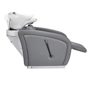 Sillón de Champú Moderno y Cómodo, Ajustable, con Lavabo de Cerámica, Mueble de Salón Ecológico para Hoteles y Salones de Belleza - Product Image 3