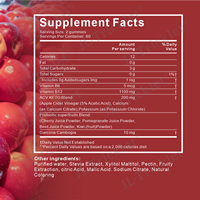 Gummies Keto ACV avancés à faible quantité minimale de commande de marque de distributeur avec racine de guimauve et mère Gummies 1000mg Keto Plus Gummies ACV