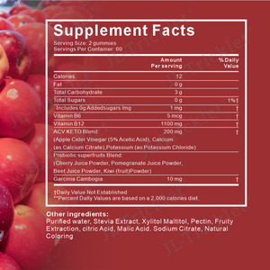 علامة تجارية خاصة منخفضة موك لسان كيتو ACV المتقدم مع جذر الخطمي مع الأم: mg Keto Plus gumies ACV Gummies - Product Image 3