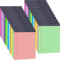 Buku Catatan Premium 8.5x11 Inch Berlubang Mikro, 36 Lembar, Garis Lebar, untuk Kantor dan Rumah