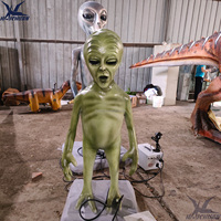 Statue d'alien animatronique réaliste grandeur nature pour les musées scientifiques, les écoles et les aéroports
