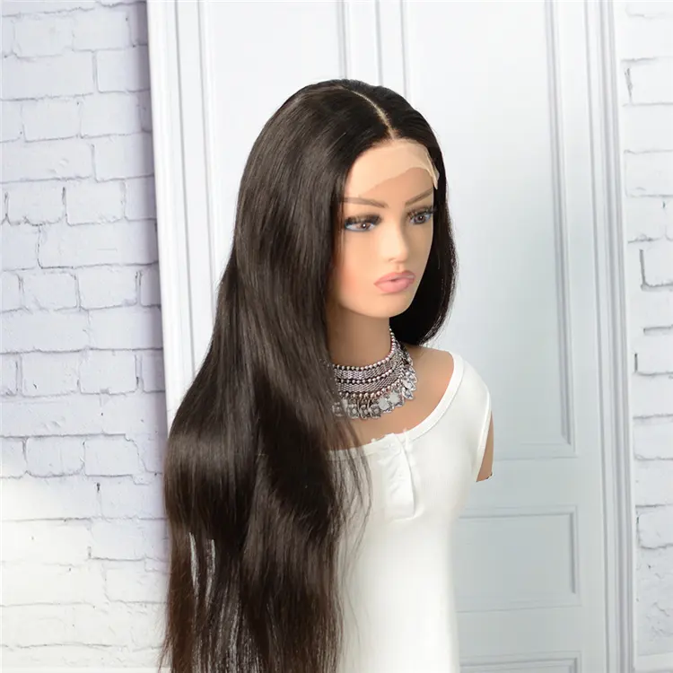 Straight natural hairline frontal wig wholesale brazilian hair human hair wigs