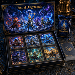 Cartes de jeu personnalisées de haute qualité, cartes TCG à bords dorés, impression de cartes holographiques - Product Image 2