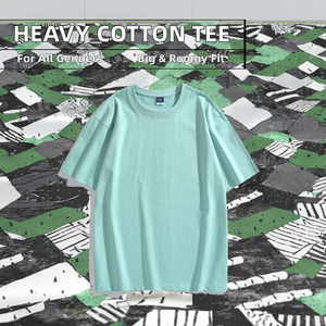 Camiseta Oversize Personalizable OEM para Hombre, 280 g/m², 100% Algodón Pesado, Hombros Caídos, Estampada - Product Image 2