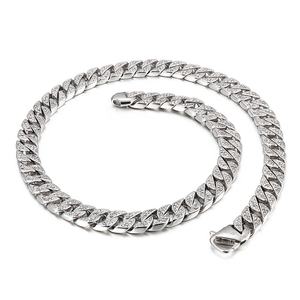 Iced Out Cuban Link Bracelet Stainless Steel Hip Hop Jewelry for <b>Men</b> Women Gold Plated Color Durable Fashion Statement Piece - Product Image 5