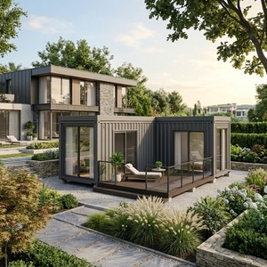 Maison conteneur extensible à aile unique de 30 pieds, finition <span class=keywords><strong>premium</strong></span>, maison modulaire préfabriquée pour résidence haut de gamme - Product Image 4