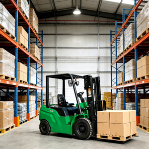 Carretilla Elevadora Eléctrica 4x4 con Contrapeso, Mini Montacargas, Accesorios, Asiento, Batería, Carretilla Elevadora para Almacén - Product Image 1