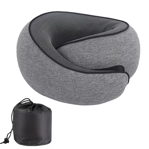 Almohada de Viaje en Forma de U Personalizable, Relleno de Espuma Viscoelástica de Rebote Lento, Transpirable y Suave, Soporte para el Cuello - Product Image 3