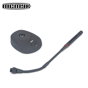 Microphone de bureau cardioïde à condensateur 48V, col de cygne, filaire, connecteur XLR, en métal, pour diffusion de nouvelles, conférences et autres réunions - Product Image 5