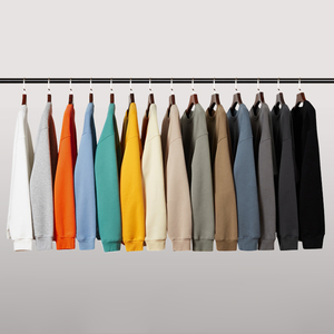Felpa da Uomo di Alta Qualità in <span class=keywords><strong>Pile</strong></span> Spesso 345gsm, Oversize con Collo Tondo, Logo Personalizzato, Unisex - Product Image 6