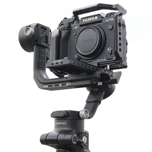 Fuji XT5 Camera gabbia con piastra a sgancio rapido con 1/4 "3/8" fori filettati - Product Image 3