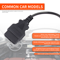 Kabel Ekspansi Koneksi Antarmuka OBD2 16 Pin Jantan ke DB15 Jantan Kustom, Kabel Data OBD 2 ke DB15
