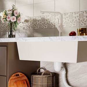 Évier de cuisine sous plan, grand bac unique en quartz, facile à nettoyer pour la vaisselle domestique - Product Image 2