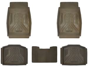 Piezas de lujo para vehículos, Alfombra de PVC Universal 100%, impermeable, conjunto completo frontal y trasero, fácil de limpiar, hecho en Tailandia, 5 uds. - Product Image 4