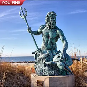 Popular Greek Classic Bronze Poseidon Statues