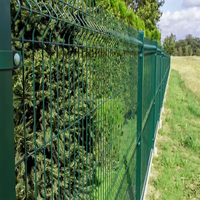Panneau de clôture en grillage 3D galvanisé et recouvert de PVC, clôture de jardin sécurisée, taille personnalisable