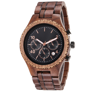 Superbes montres pour hommes en bambou, vente directe d'usine, nouveau modèle unique, prix abordable, bracelet en acier inoxydable, aiguilles en verre - Product Image 3