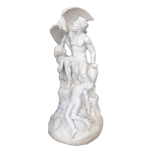 Torso de escultura de mármol blanco Natural tallado a mano para decoración del hogar personalizado de fabricante - Product Image 1