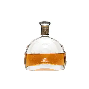 Wholesale XO Thickening 500ml 750ml 1000ml Whiskey Empty Glass Wine Bottle