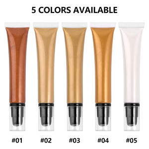 <span class=keywords><strong>Iluminador</strong></span> Líquido Brillante <span class=keywords><strong>de</strong></span> 5 Colores, Maquillaje <span class=keywords><strong>de</strong></span> Larga Duración, Brillo para Rostro y Cuerpo, Tubo Portátil - Product Image 4