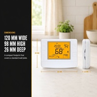 Nouveau climatiseur numérique Programmable à un étage 24V Thermostat pour maison intelligente pour le contrôle de la température