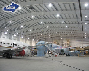 Qingdao direktörü üreticinin hafif çelik yapı uçak hangarı atölyeler için geniş açıklıklı kaynak kesme bükme döken - Product Image 3