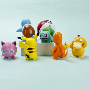 ฟิกเกอร์การ์ตูนโปเกมอนน่ารัก 6 ตัว ชุดของเล่นพิกะจูสำหรับนักสะสม - Product Image 6