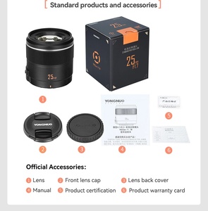 YONGNUO YN25mm F1.7M <span class=keywords><strong>Micro</strong></span> <span class=keywords><strong>4</strong></span>/<span class=keywords><strong>3</strong></span> 25 มม.F1.7 รูรับแสงขนาดใหญ่ AF/MF STM ออโต้โฟกัสเลนส์มาตรฐานสำหรับกล้องพานาโซนิค โอลิมปัส M43 - Product Image 2